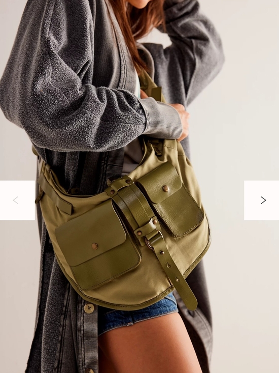 Free People Handbags - Free People Olive Green Blue Ridge Sling